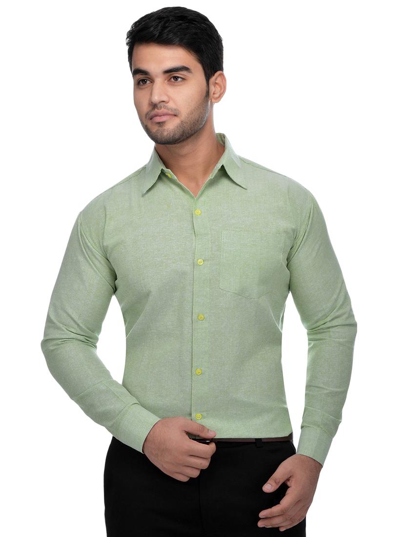 mens solids formal shirt - 18423286 - Zoom Image - 4