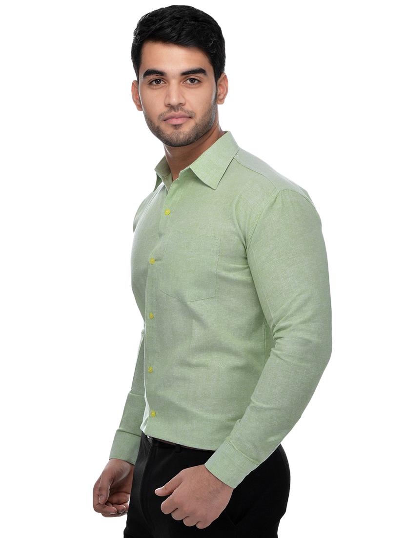 mens solids formal shirt - 18423286 - Standard Image - 5