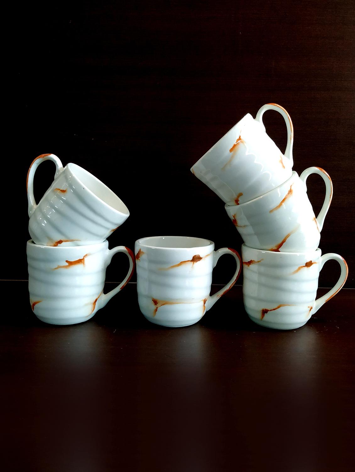 elegant set of 6 cups | cup set | tea cups | set of 6 cups | ceramic - 18431281 - Zoom Image - 2