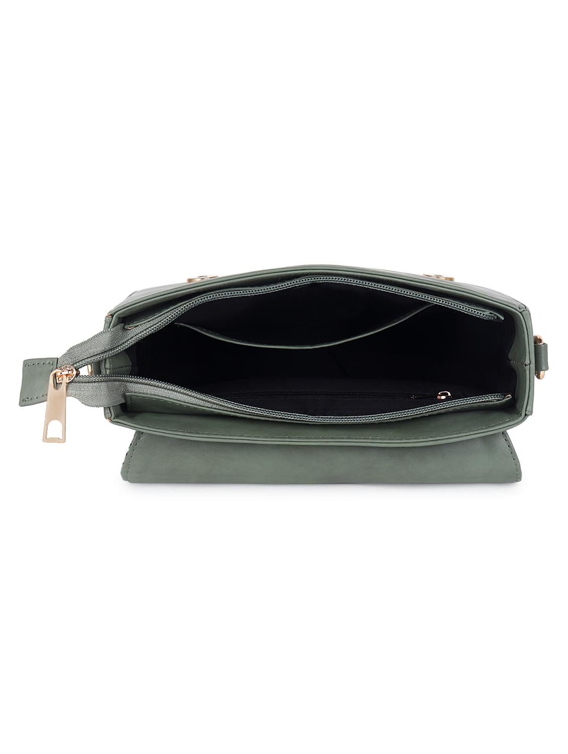 green printed regular sling bag - 18438548 - Zoom Image - 2