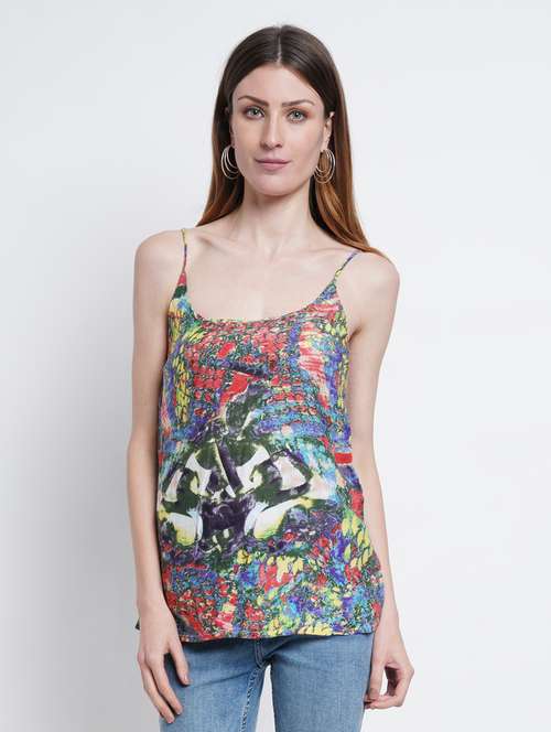 women's camisole shoulder strap top - 18448992 - Very Small Image - 1