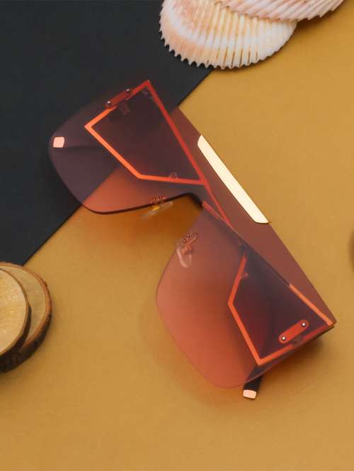 brown bison shield sunglasses  - 18462270 - Very Small Image - 1