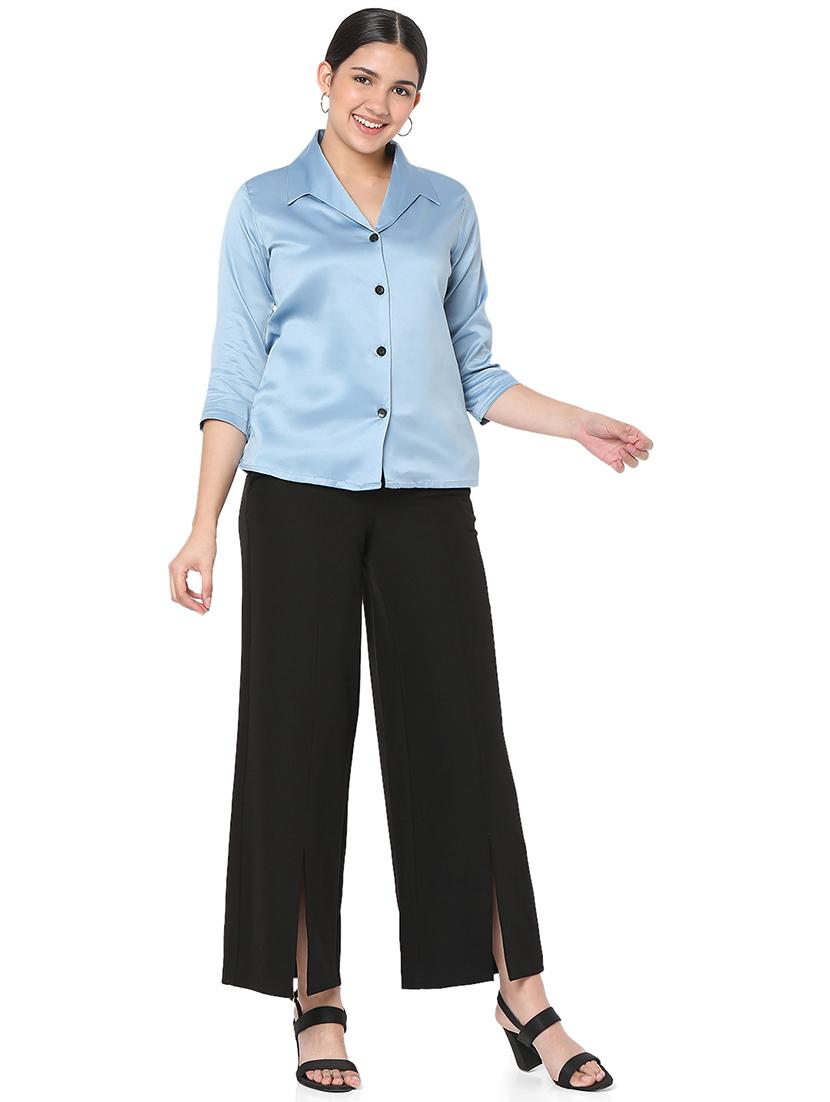 light blue solid shirt - 18463243 - Zoom Image - 3