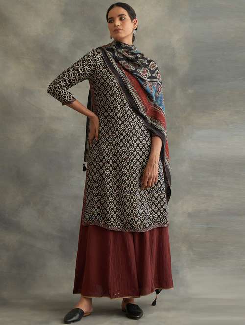 women's straight kurta - 18476893 - Very Small Image - 1