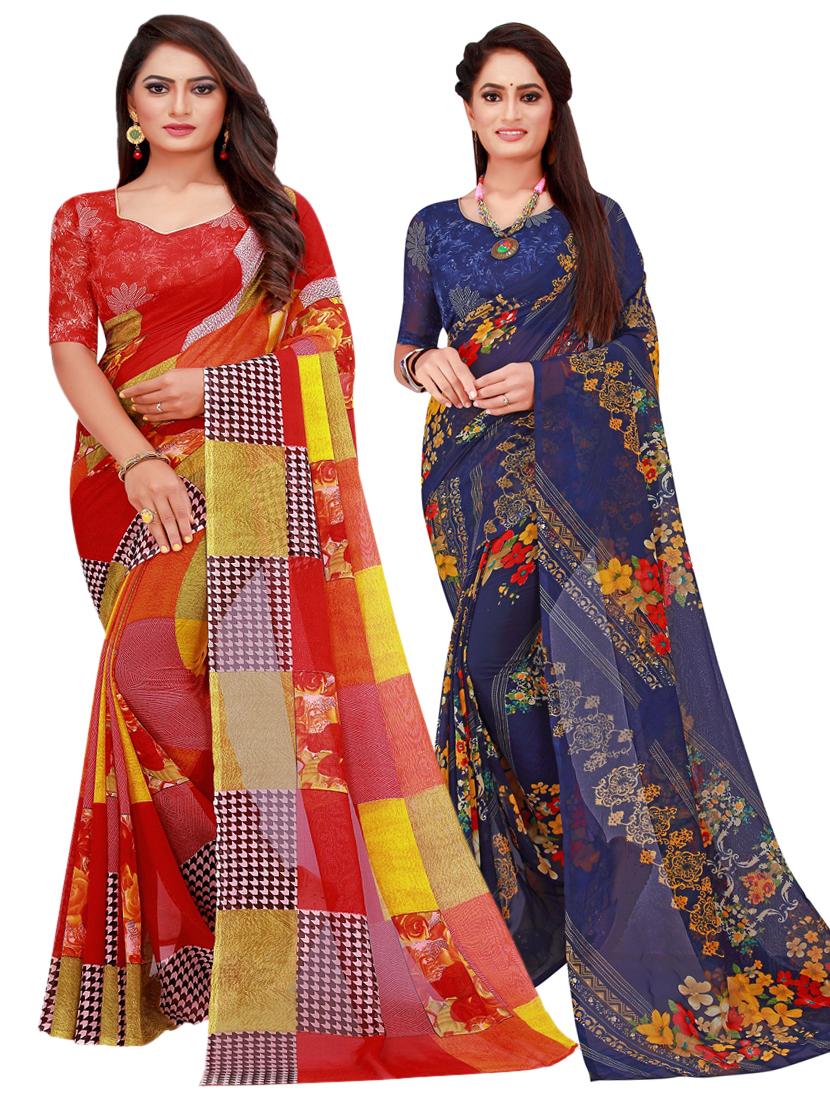 women's saree combo - 18501682 - Standard Image - 2