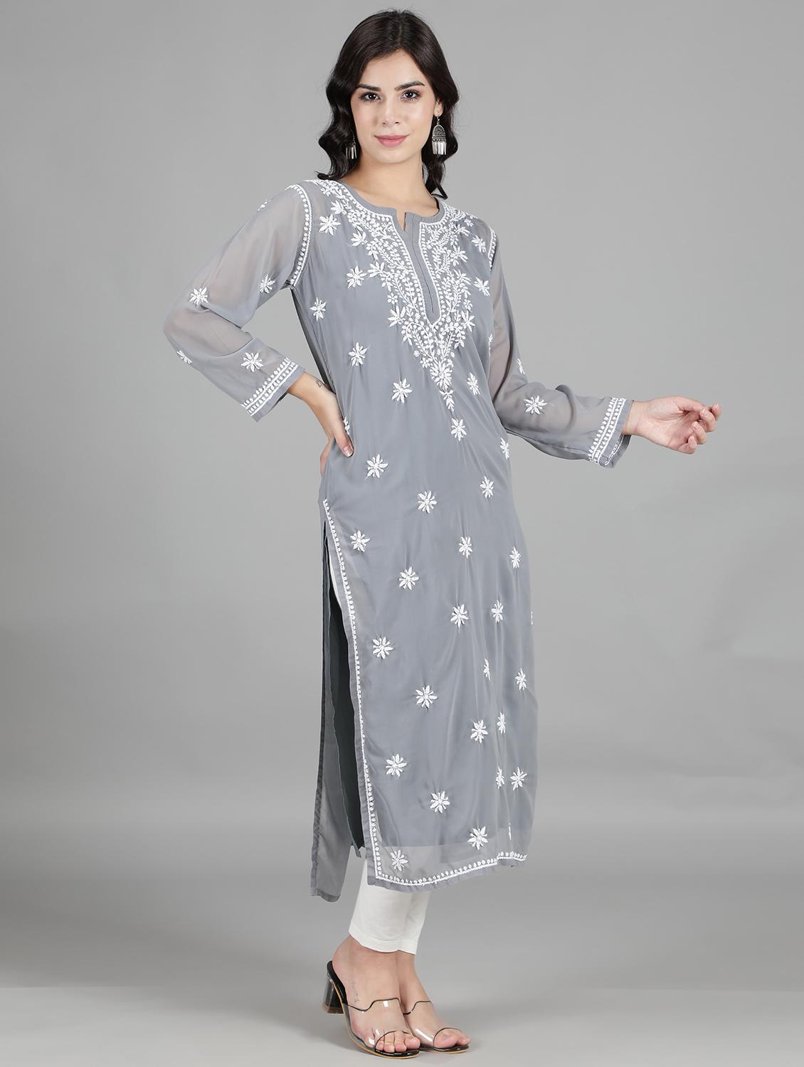 women's straight kurta - 18512693 - Standard Image - 2