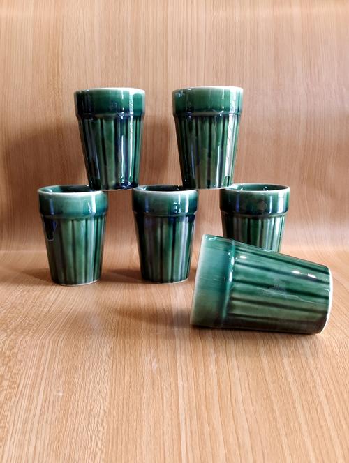 vibrant set of 6 cups | cupset | tea cups | set of 6 cups | stoneware - 18519747 -  Standard Image - 0