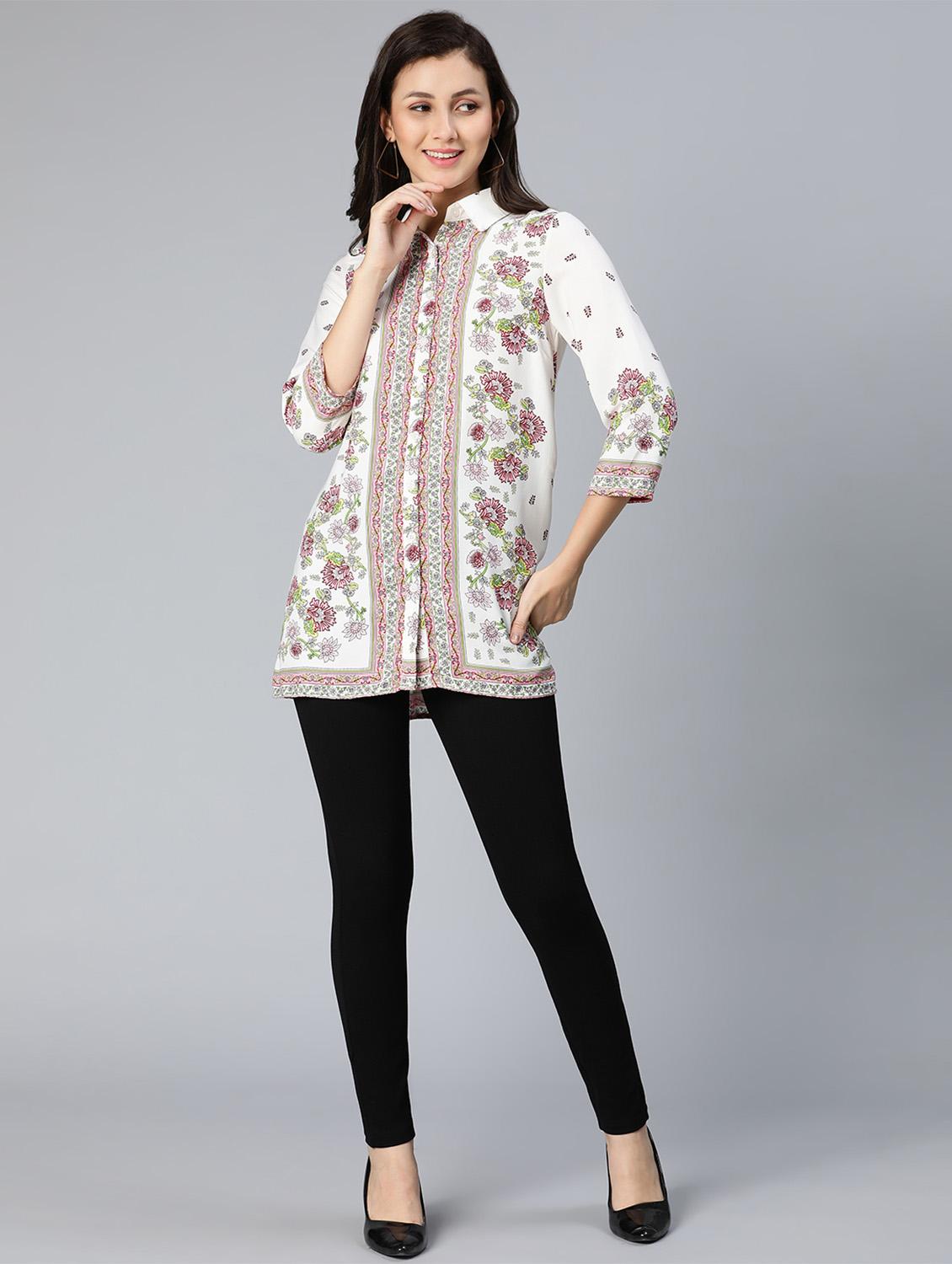 long sleeved floral regular shirt - 18523660 - Standard Image - 4
