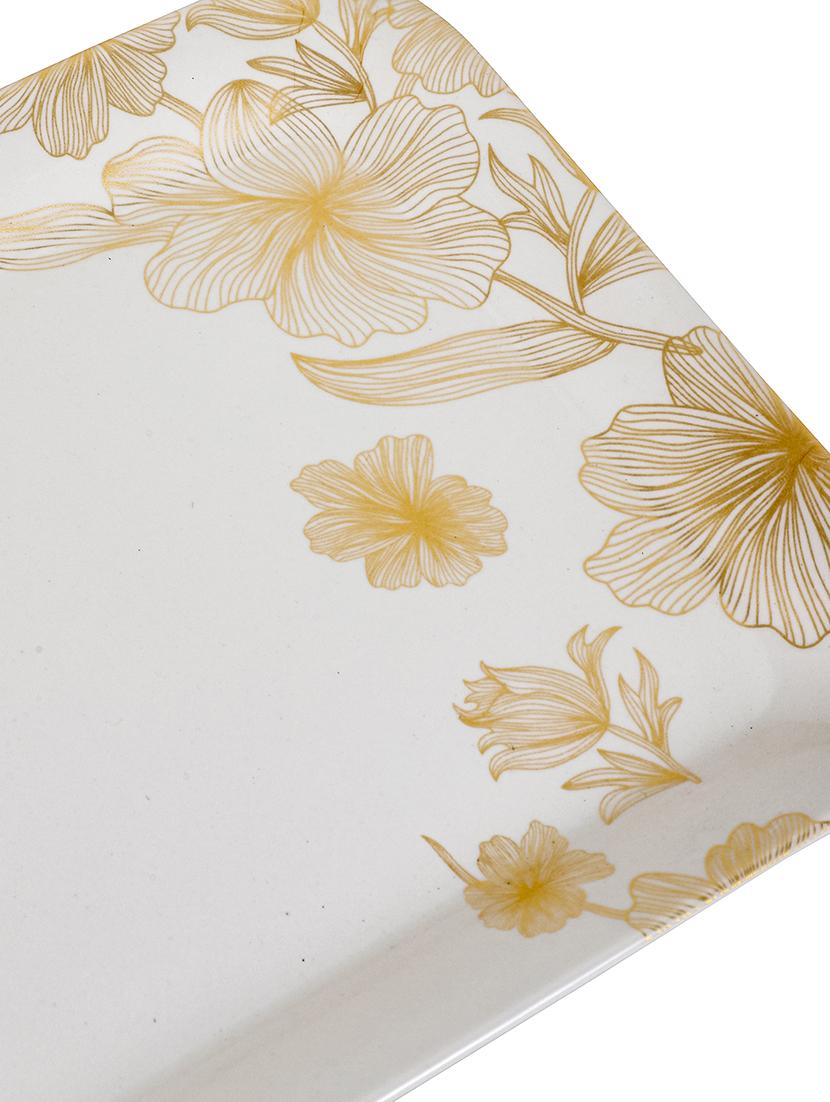 cdi set of 3 white & yellow printed melamine tray set - 18538326 - Zoom Image - 5