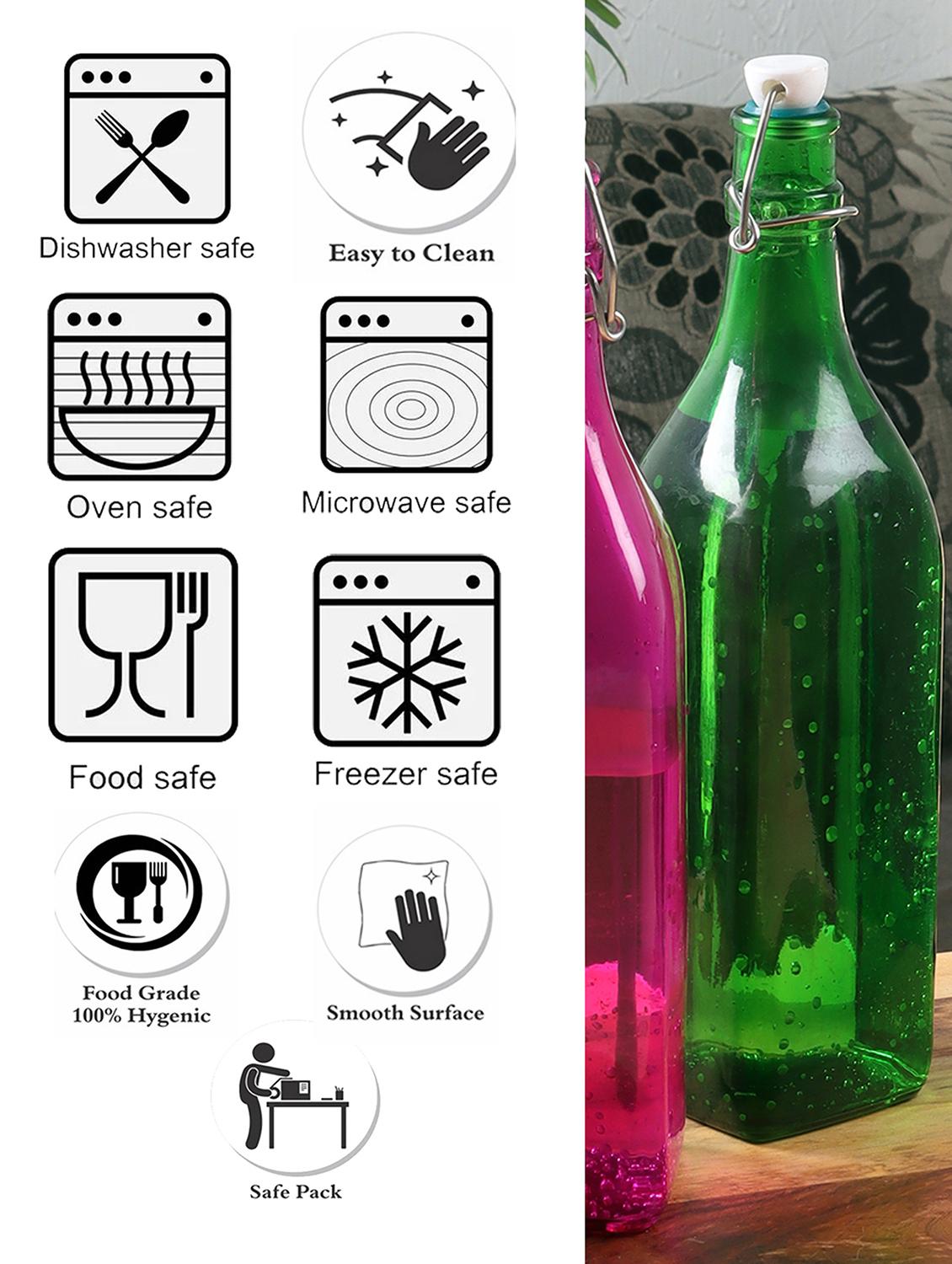 cdi square inox cap assorted coloured water bottle set of 2 - 18538338 - Zoom Image - 4