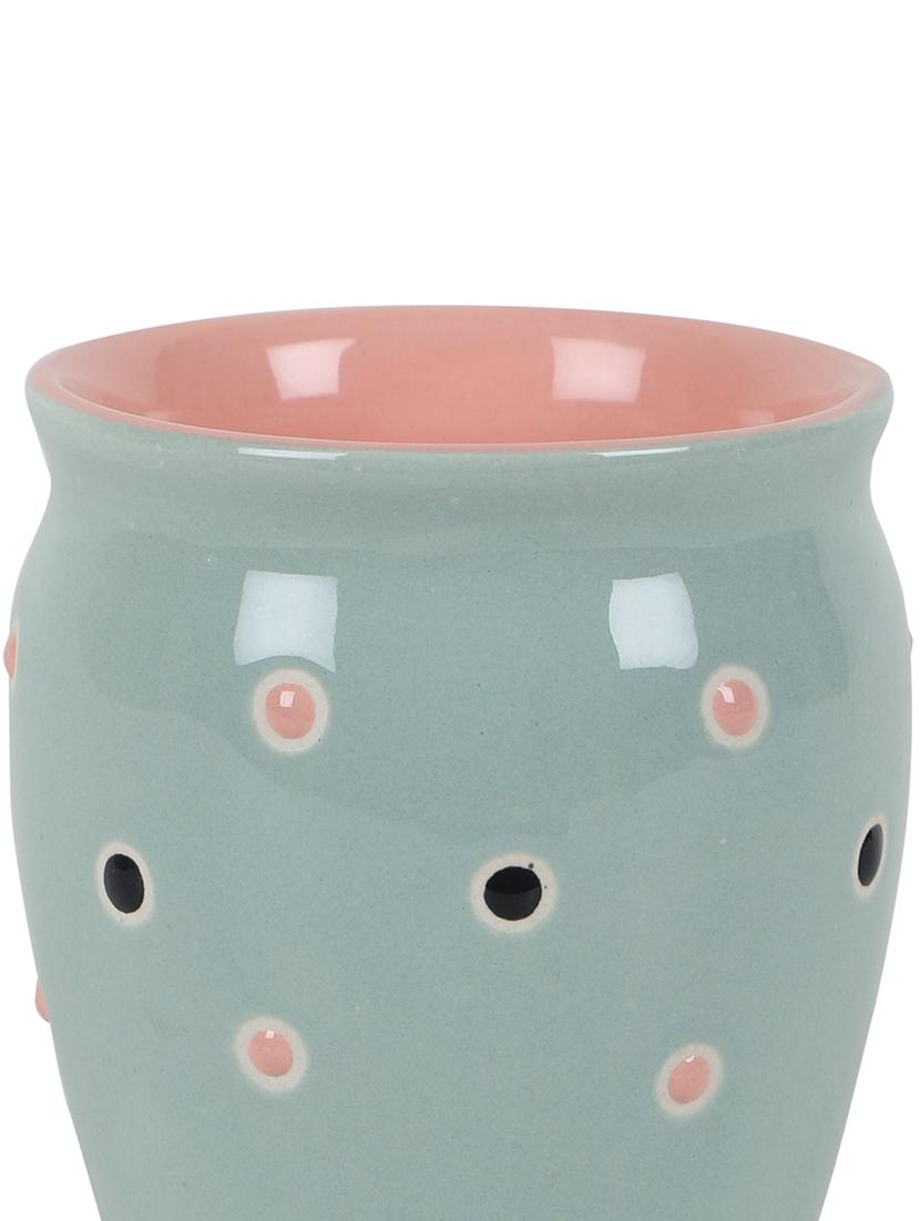 cdi blue & pink set of 6 printed ceramic glossy 180 ml tea kullar cups and mugs - 18538363 - Standard Image - 4