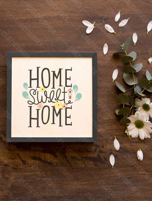 wooden photo frame - 18552560 - Very Small Image - 1