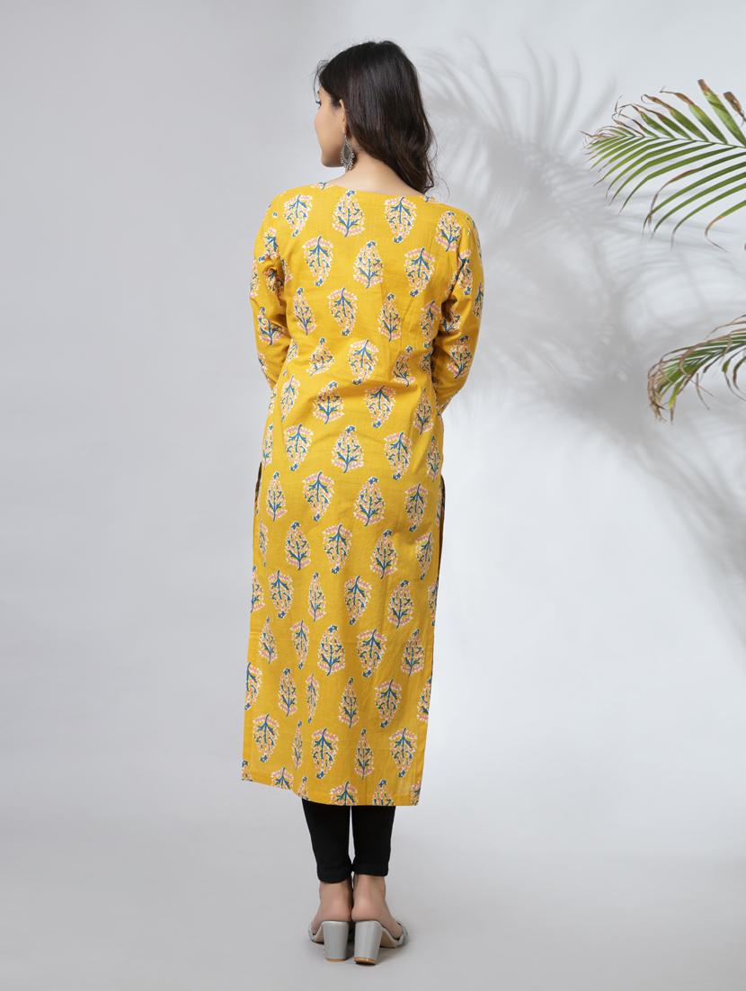 women's straight kurta - 18566566 - Zoom Image - 3