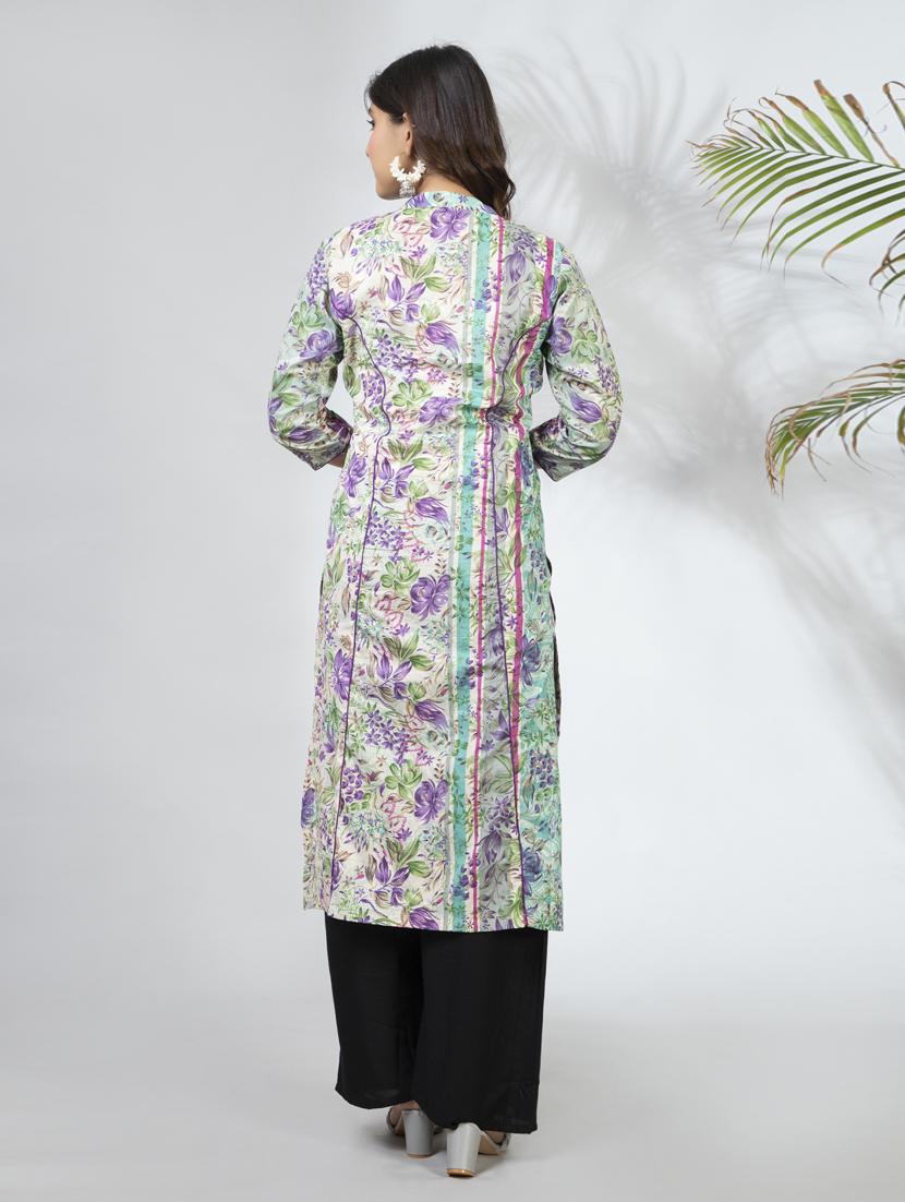 women's front slit kurta - 18566591 - Standard Image - 3