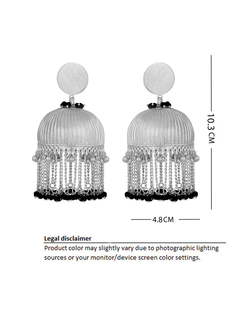 silver plated earring - 18567147 - Standard Image - 2