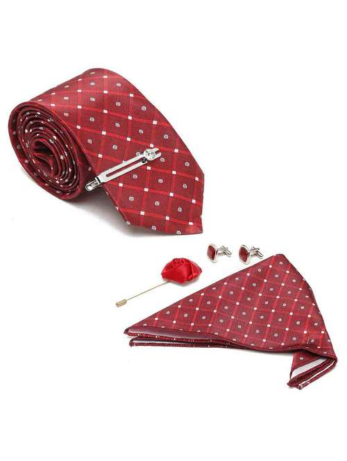 red tie combo gift set - 18568478 - Very Small Image - 1