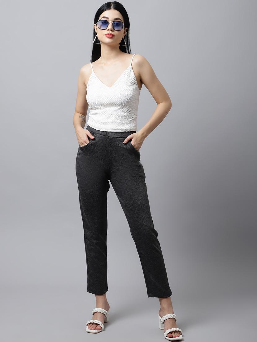 high rise flat front trouser - 18578426 - Zoom Image - 3