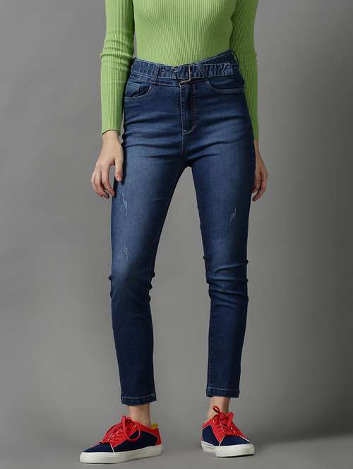 women's distress slim fit jeans - 18591004 - Very Small Image - 1