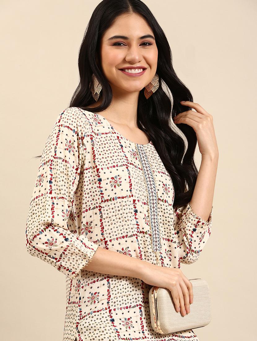 women's straight kurta - 18591162 - Zoom Image - 2