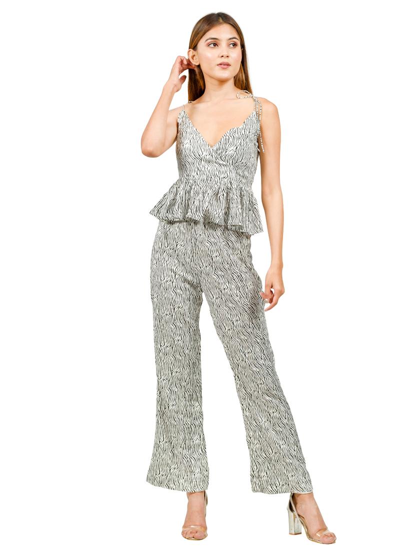 women's peplum shoulder strap top - 18607454 - Zoom Image - 3
