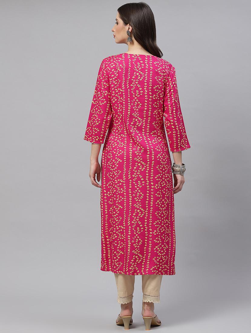 women's straight kurta - 18615779 - Zoom Image - 2