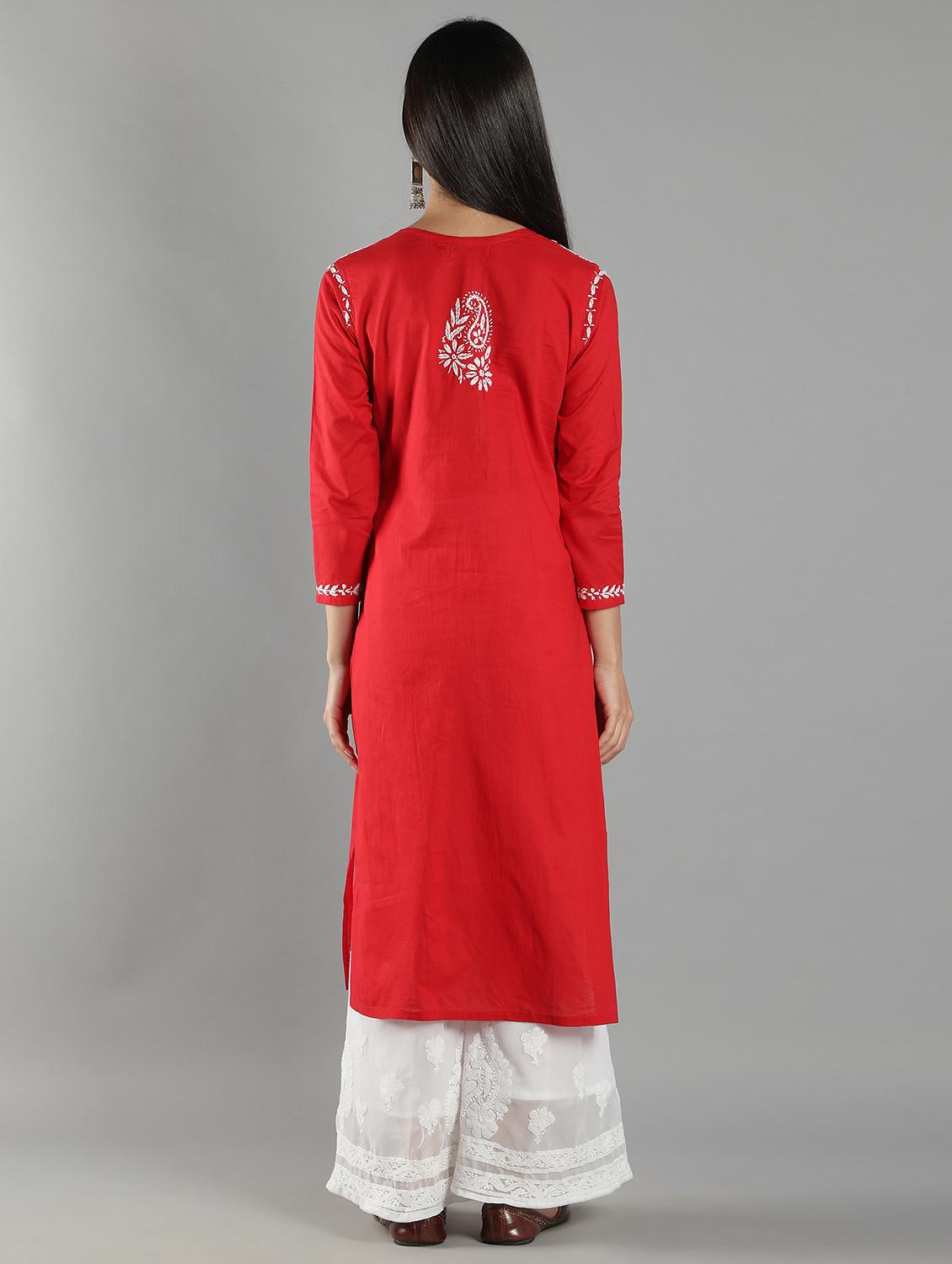 women's straight kurta - 18616427 - Zoom Image - 2