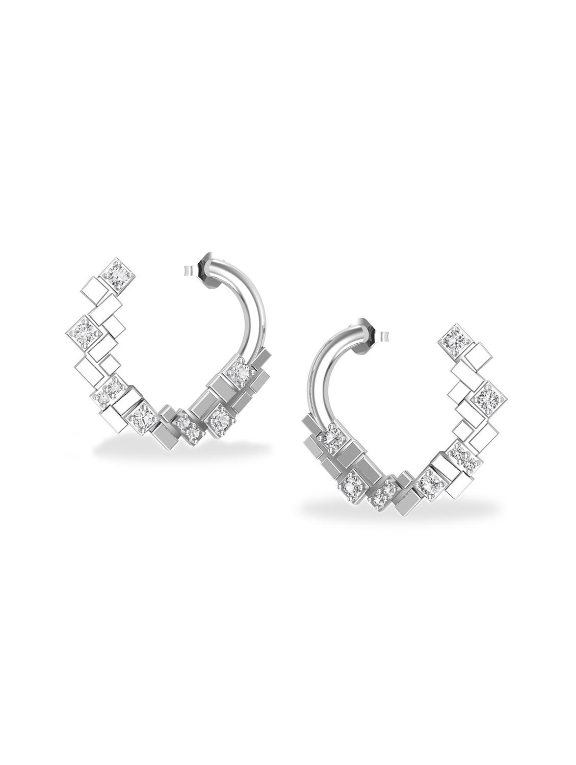 silver plated earring - 18633455 - Zoom Image - 2