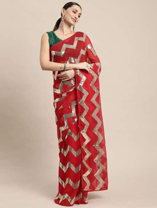 women's embellished saree with blouse - 18642943 - Very Small Image - 1