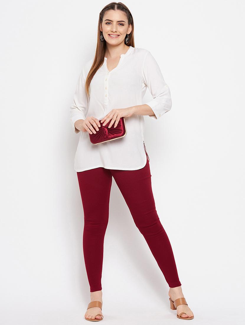 pack of 2 solid woolen legging - 18656867 - Zoom Image - 4