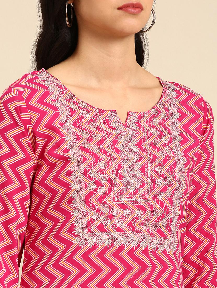 women's straight kurta - 18682976 - Zoom Image - 3