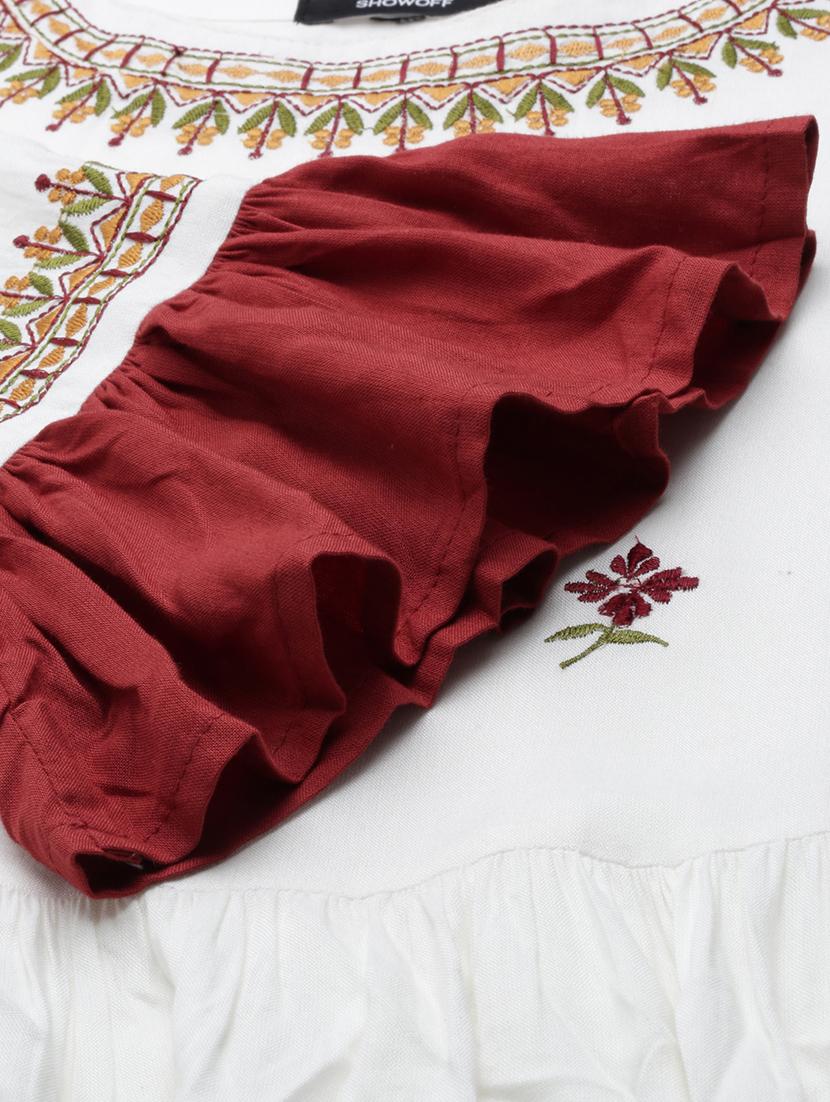 women's tiered kurta - 18683055 - Zoom Image - 5