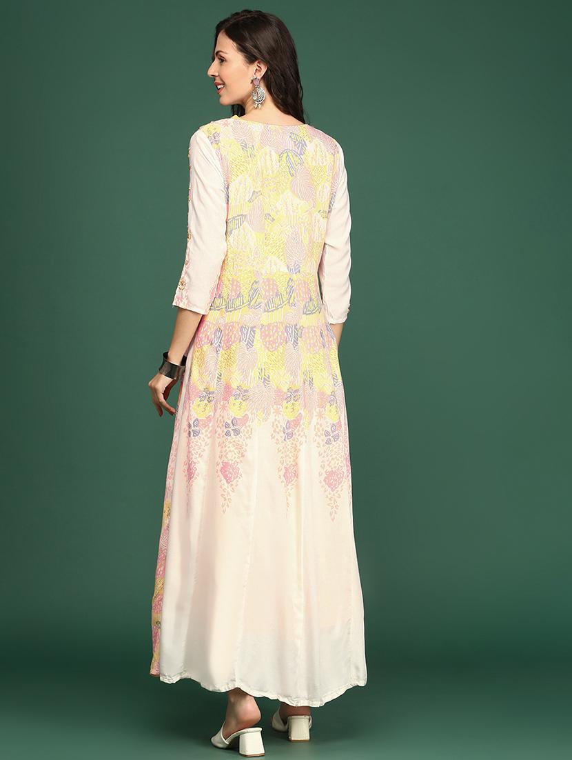 women's flared kurta - 18683101 - Standard Image - 3