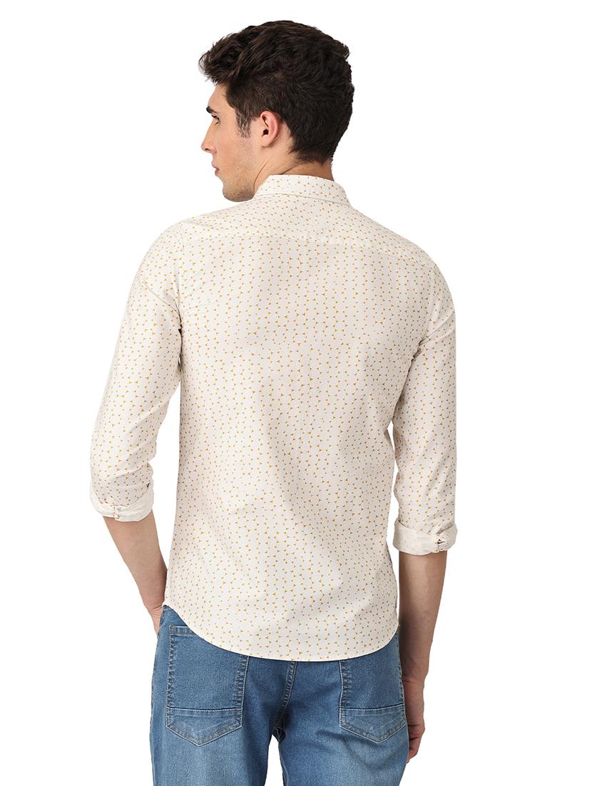 mens micro print casual shirt - 18686943 - Zoom Image - 2