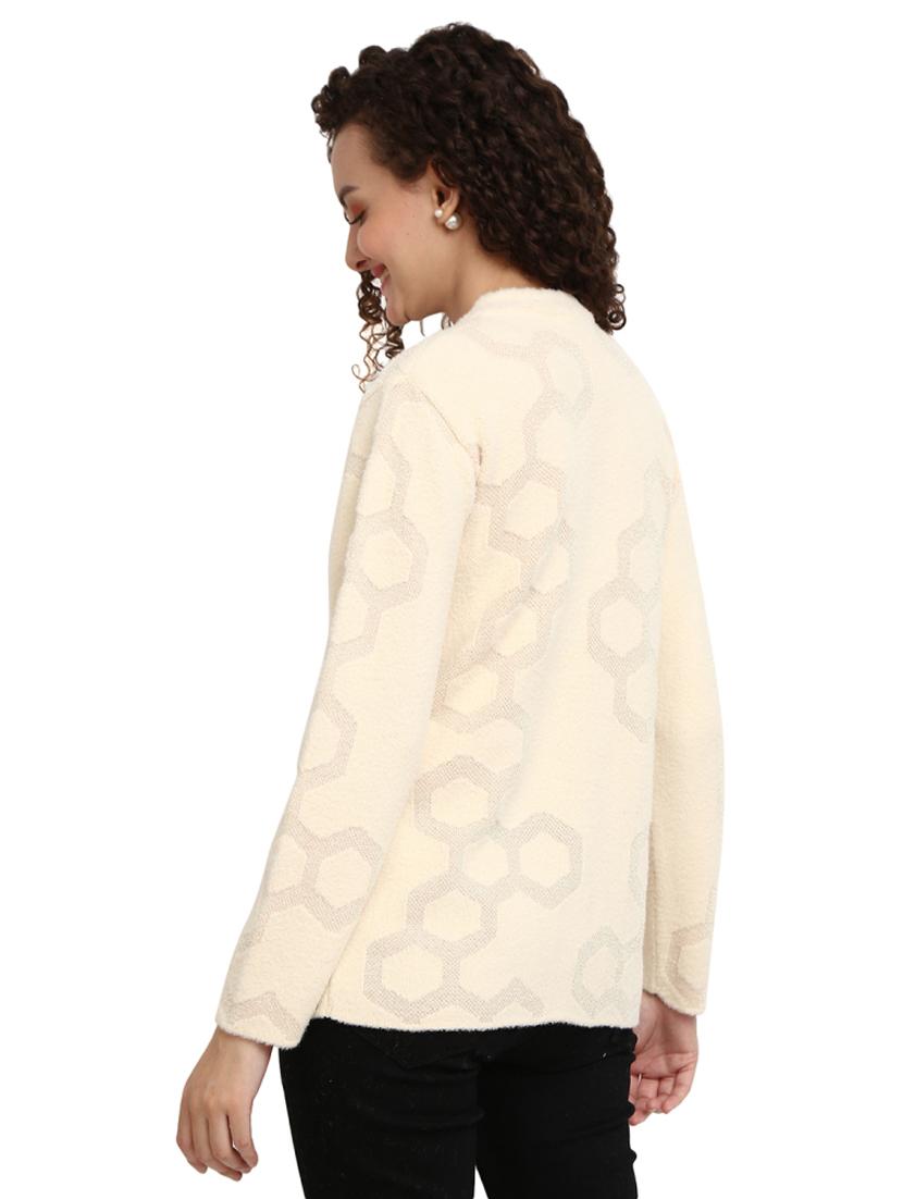 button up wool cardigan - 18687938 - Standard Image - 2