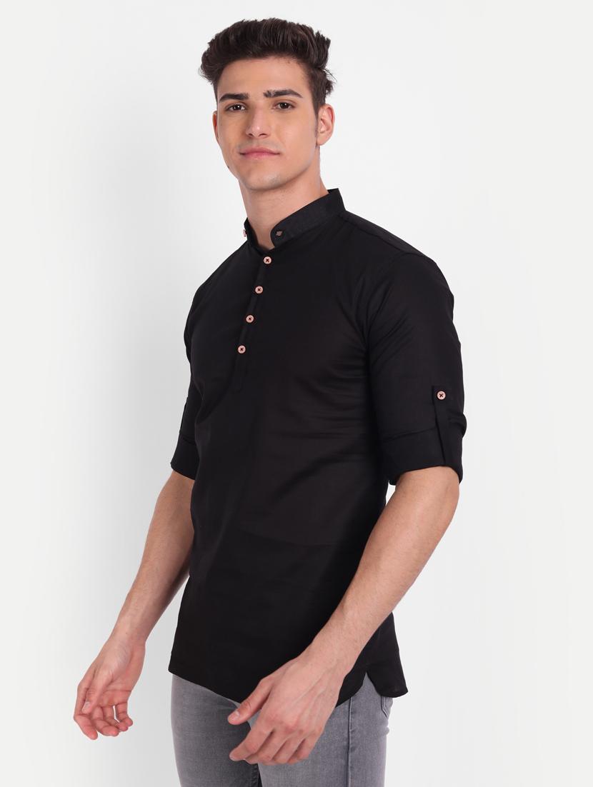 pack of 2 solid short kurta - 18719214 - Zoom Image - 5
