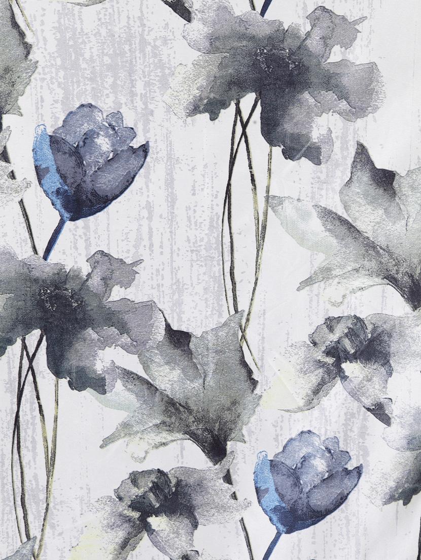home sizzler abstract flower polyester semi-transparent curtains - 18743654 - Standard Image - 5