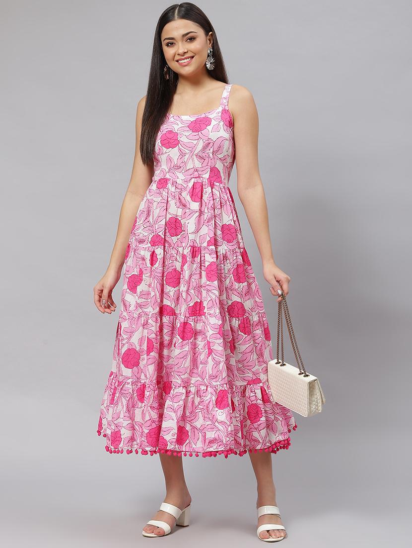 women's tiered dress floral dress - 18750817 - Zoom Image - 3