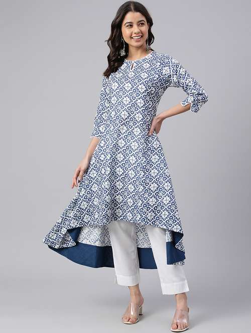 women's high-low kurta - 18757914 - Very Small Image - 1