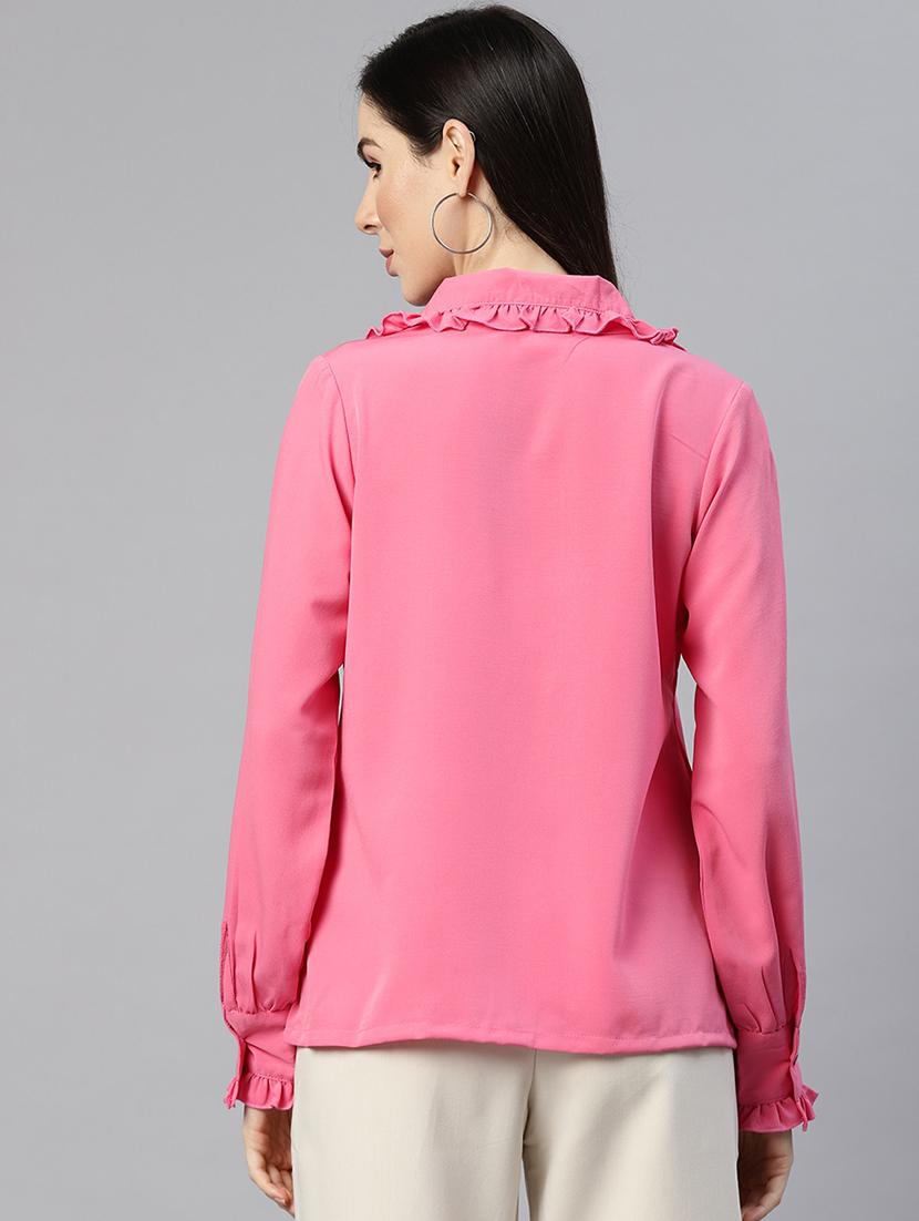 pink polyester regular shirt - 18789194 - Zoom Image - 2