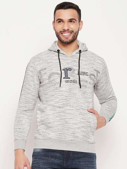 grey cotton blend chest print sweatshirt - 18874874 - Very Small Image - 1