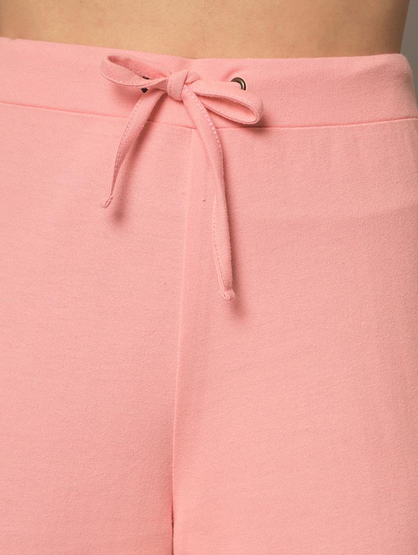 pink cotton wide leg track pant - 18875290 - Zoom Image - 6