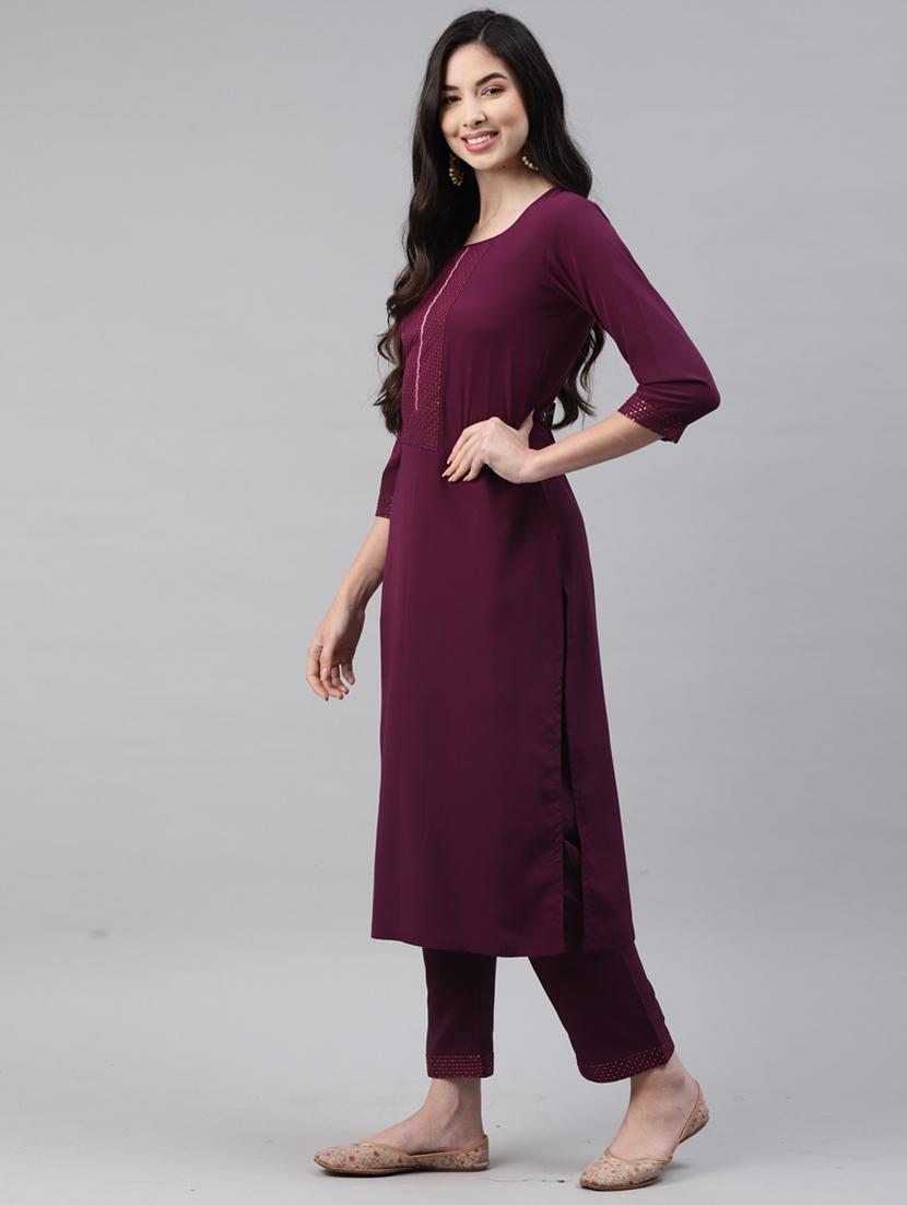sequin kurta set - 18876517 - Standard Image - 2