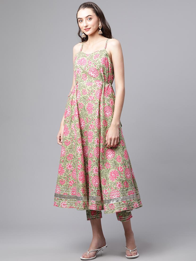 women floral kurta pant set with dupatta - 18886783 - Zoom Image - 2