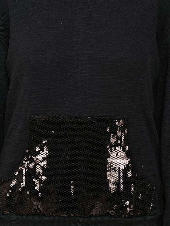 black sequined sweatshirt - 18905410 - Zoom Image - 4