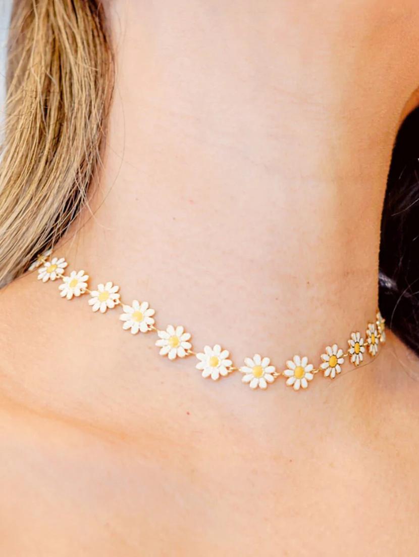 white gold plated choker necklace - 18905418 - Zoom Image - 3