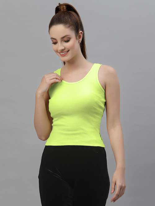 women's crop round neck top - 18949430 - Very Small Image - 1