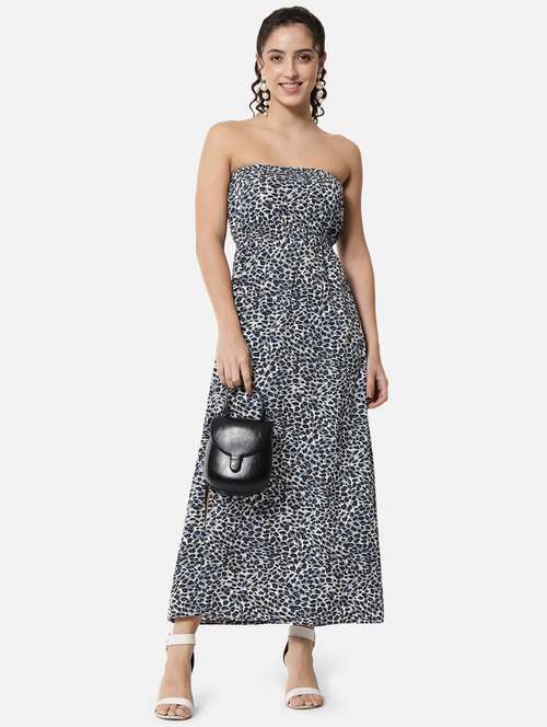 women's tube animal print dress - 19082721 - Very Small Image - 1