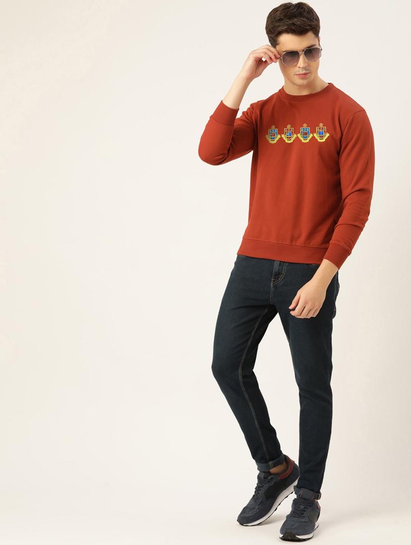 orange cotton sweatshirt - 19100662 - Standard Image - 3