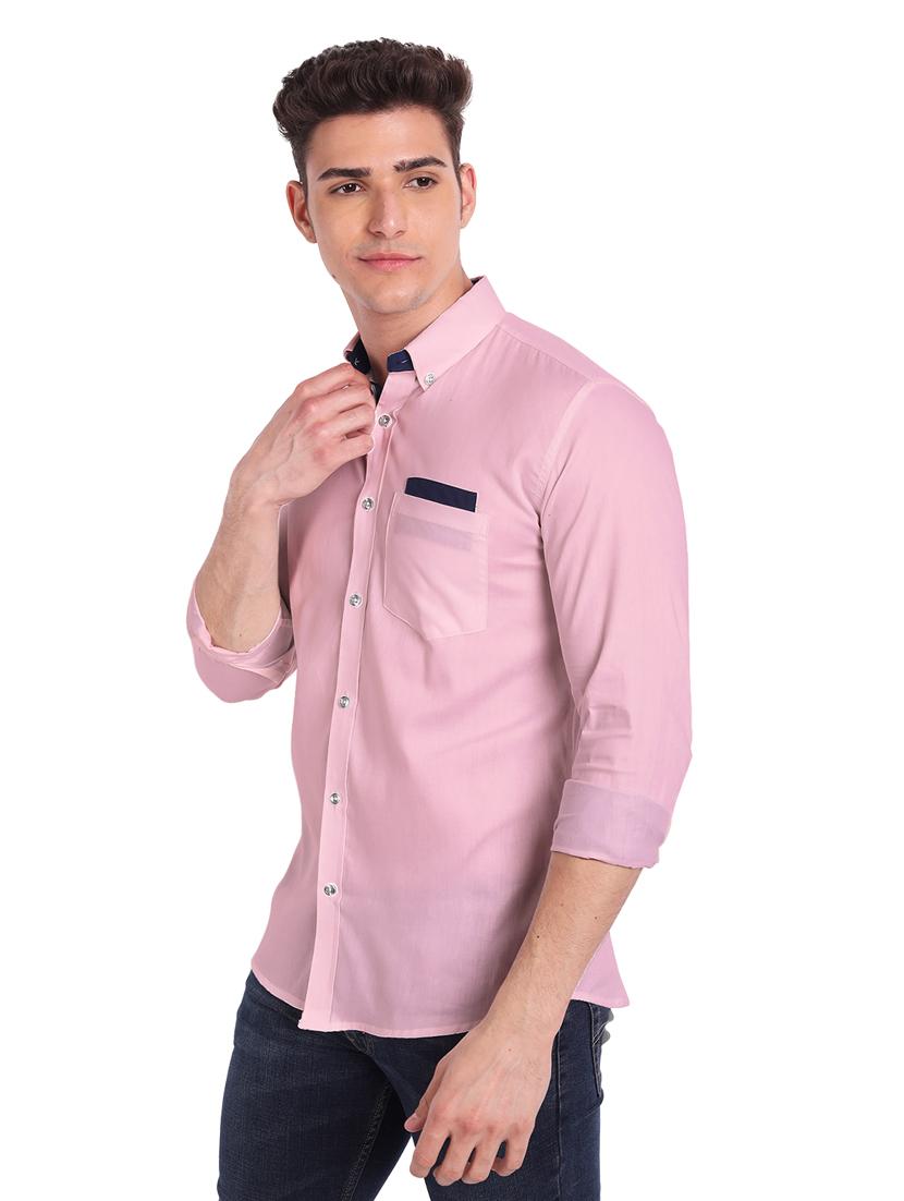 mens solid casual shirt - 19119483 - Standard Image - 2