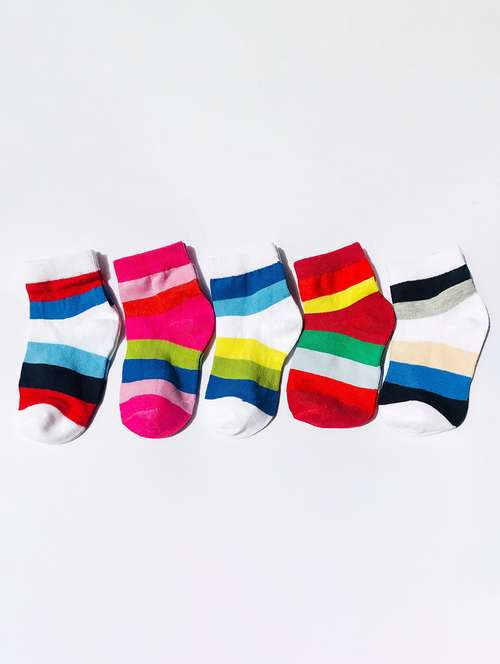 kids pack of 5 ankle length sock - 19137653 - Very Small Image - 1